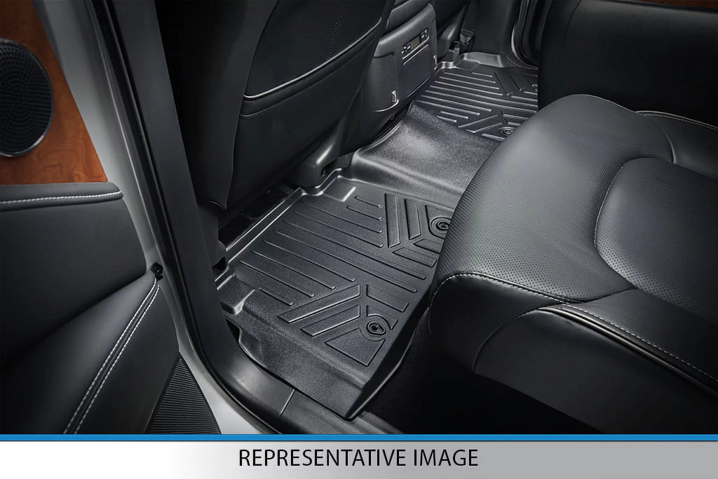 Black Floor Mats Liner Set with 2nd Row Bench Seats G65137
