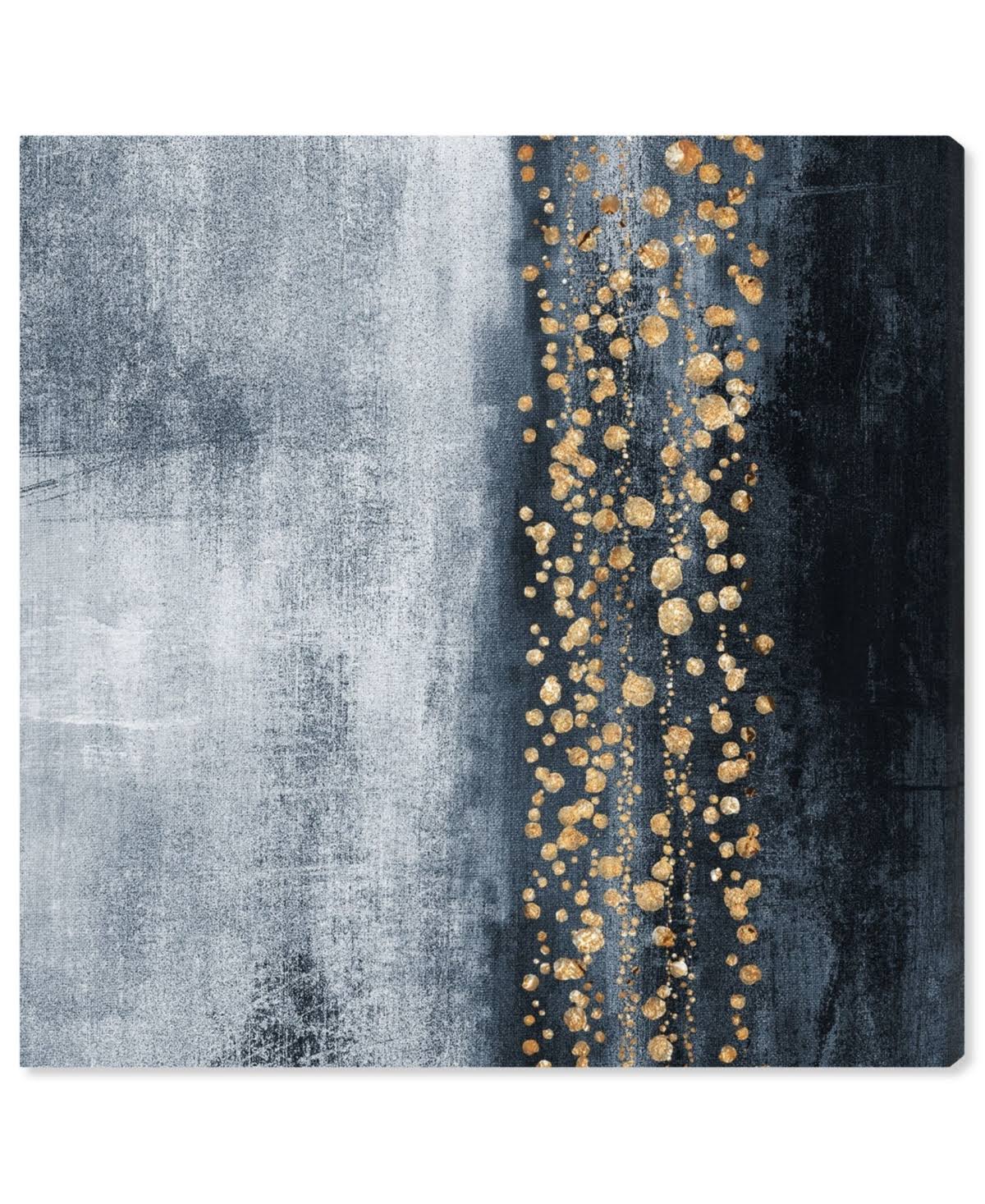 Blue Down The River Abstract Canvas Y322257