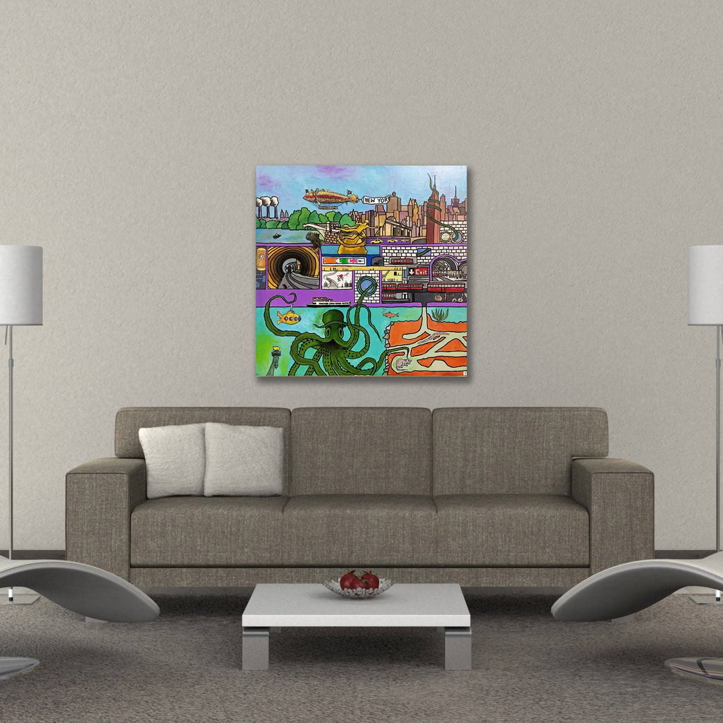 Green Wall Art on Canvas P583501
