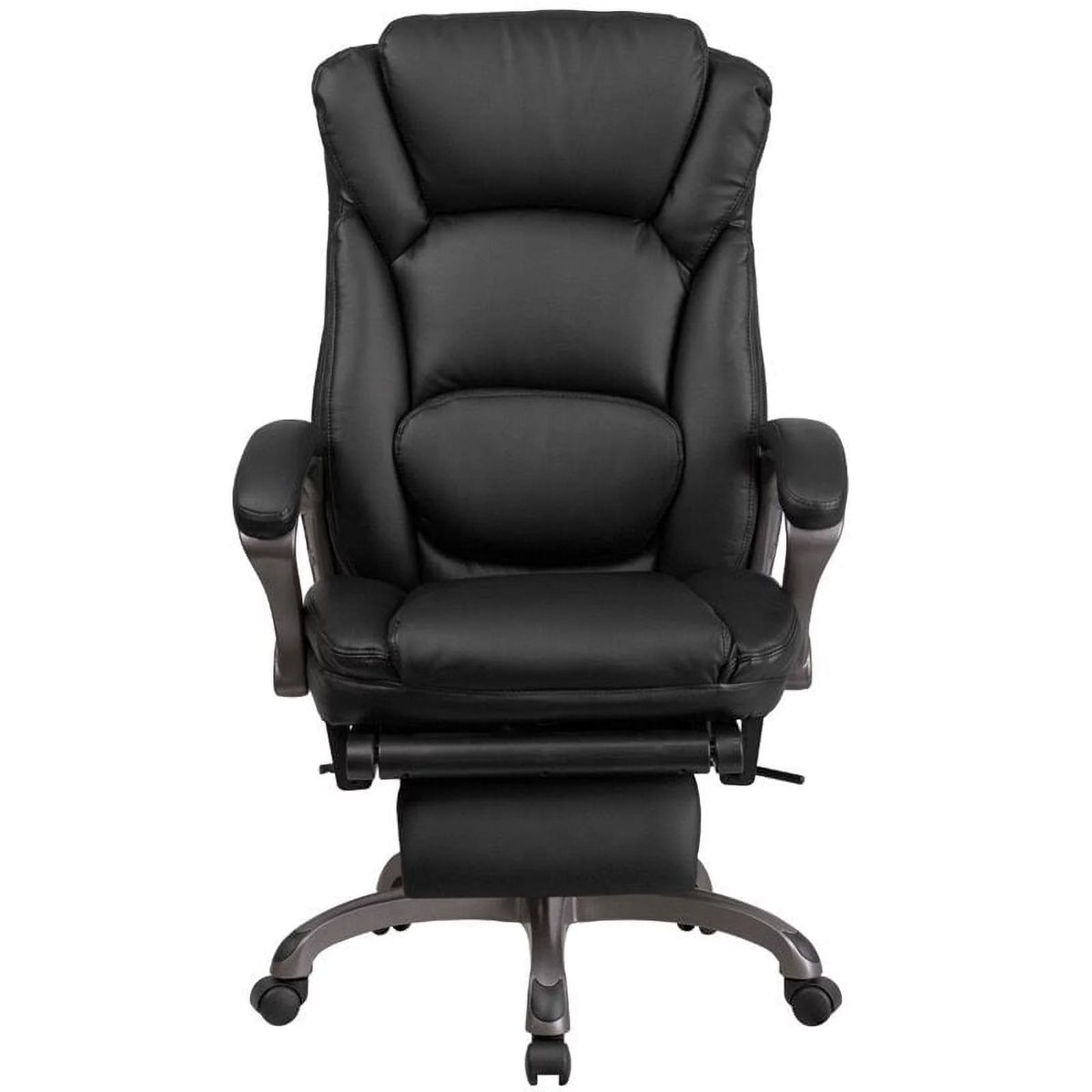 Black Faux Leather Reclining Office Chair A7089