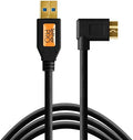 USB 3.0 to Micro-B Right Angle Cable, 15' (4.6m), Orange A588287
