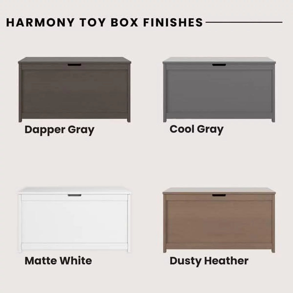 32” Wood Toy Box Chest with 2 Safety Hinges T50542