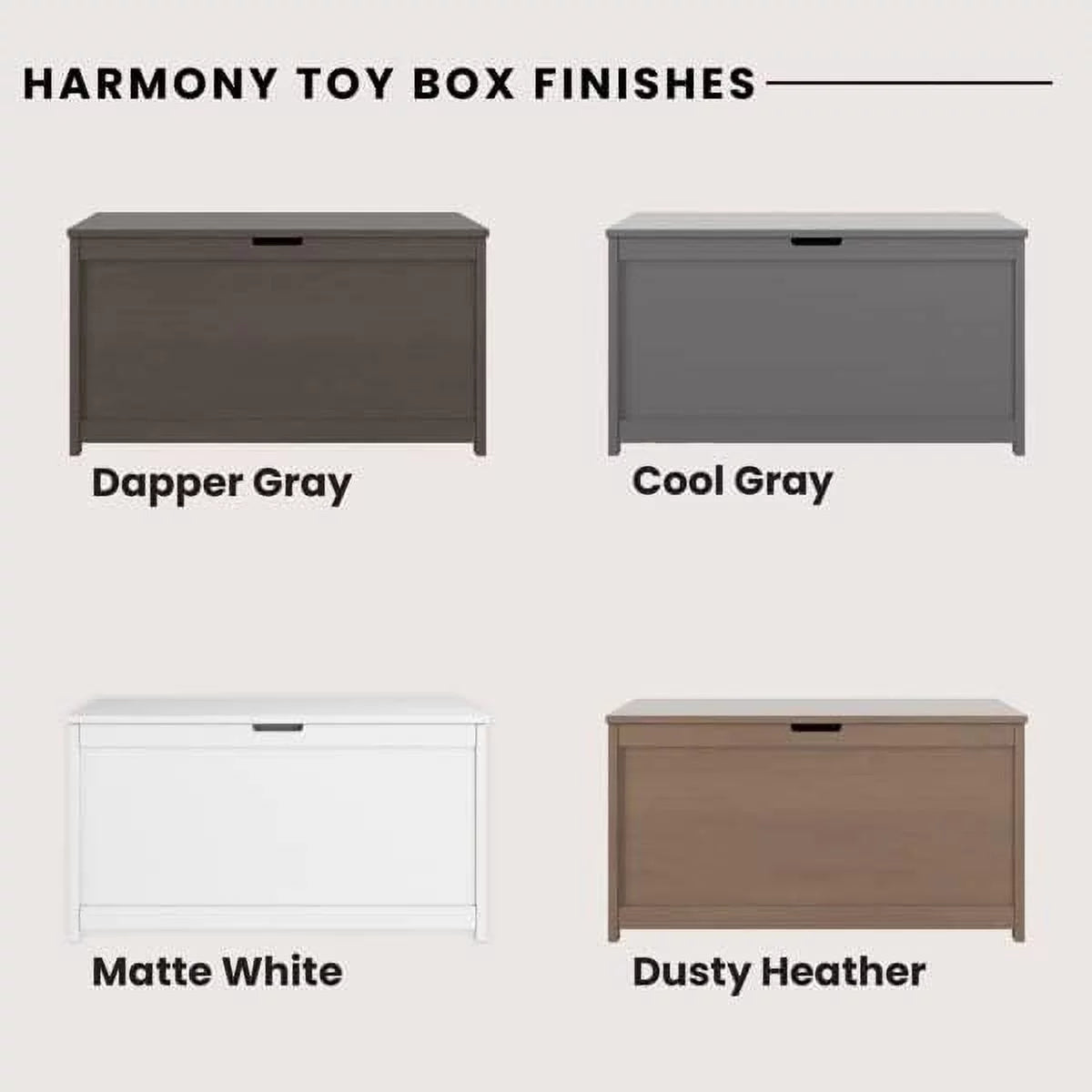 32” Wood Toy Box Chest with 2 Safety Hinges T50542