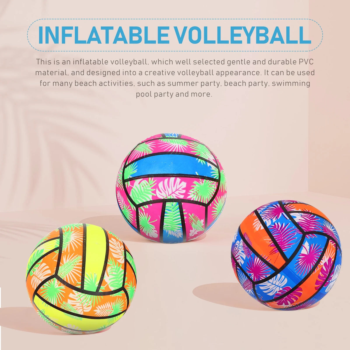 Inflatable Rainbow Vinyl Volleyball Ball S719