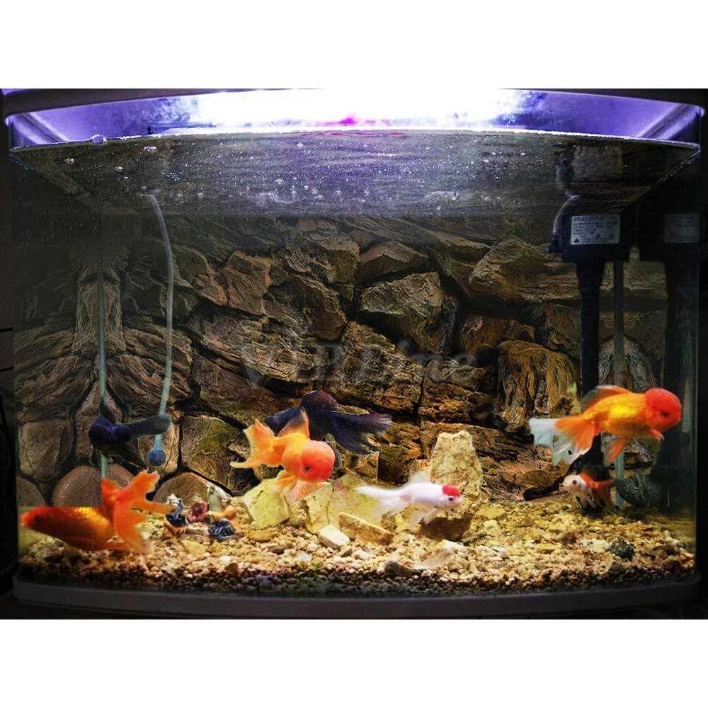 Rock Wall Aquarium Background Poster Fish Tank Decor T2270