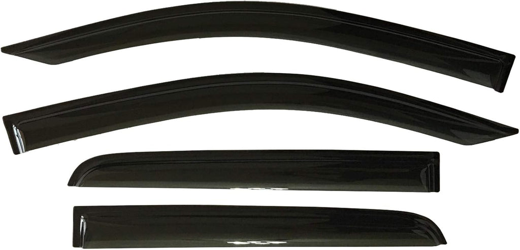 Side Window Vent Visor Deflectors Rain Guards Pack of 2 J821919