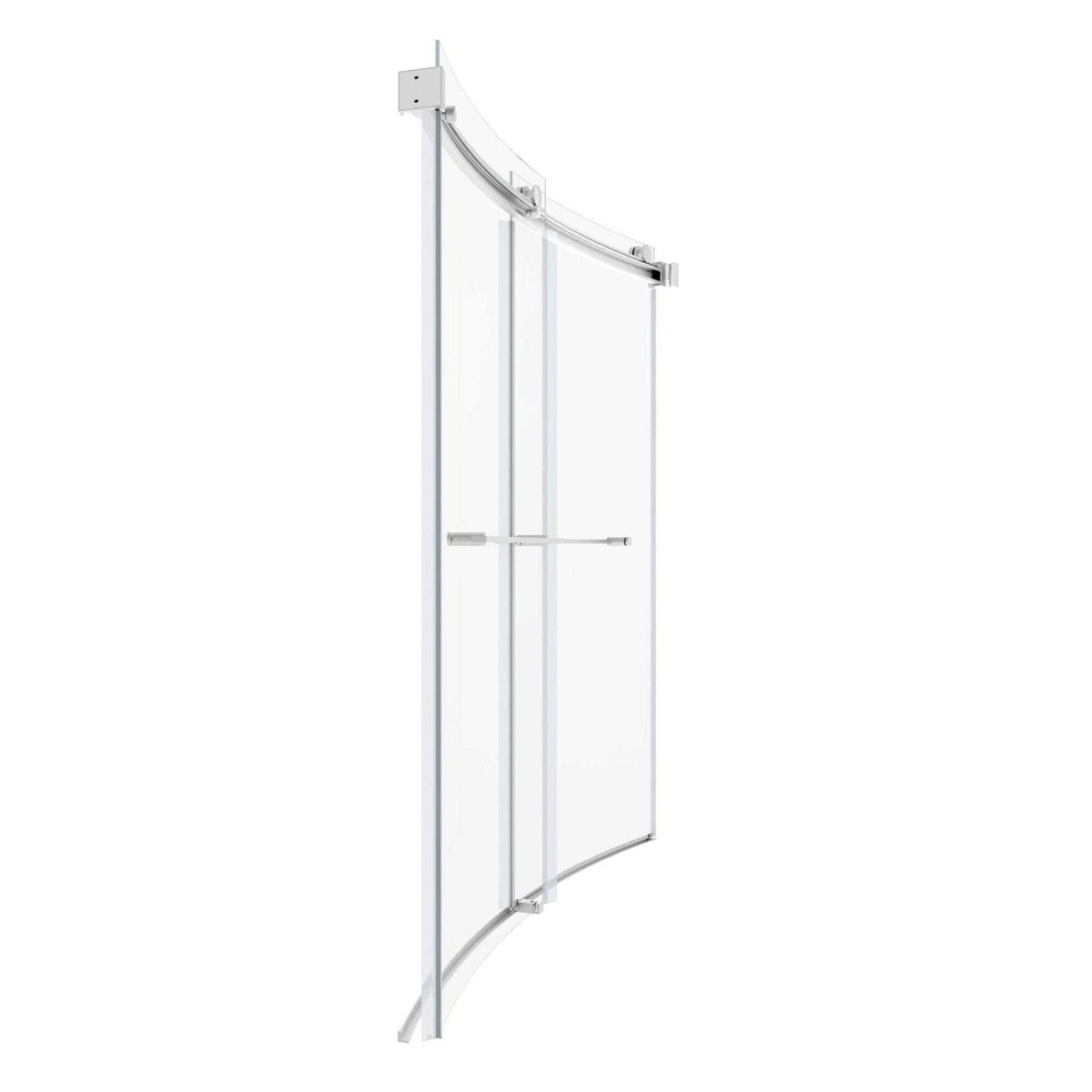 Brushed Nickel 58-in to 58-1/2-in x 59.96-in Framed Sliding Bathtub Door P674
