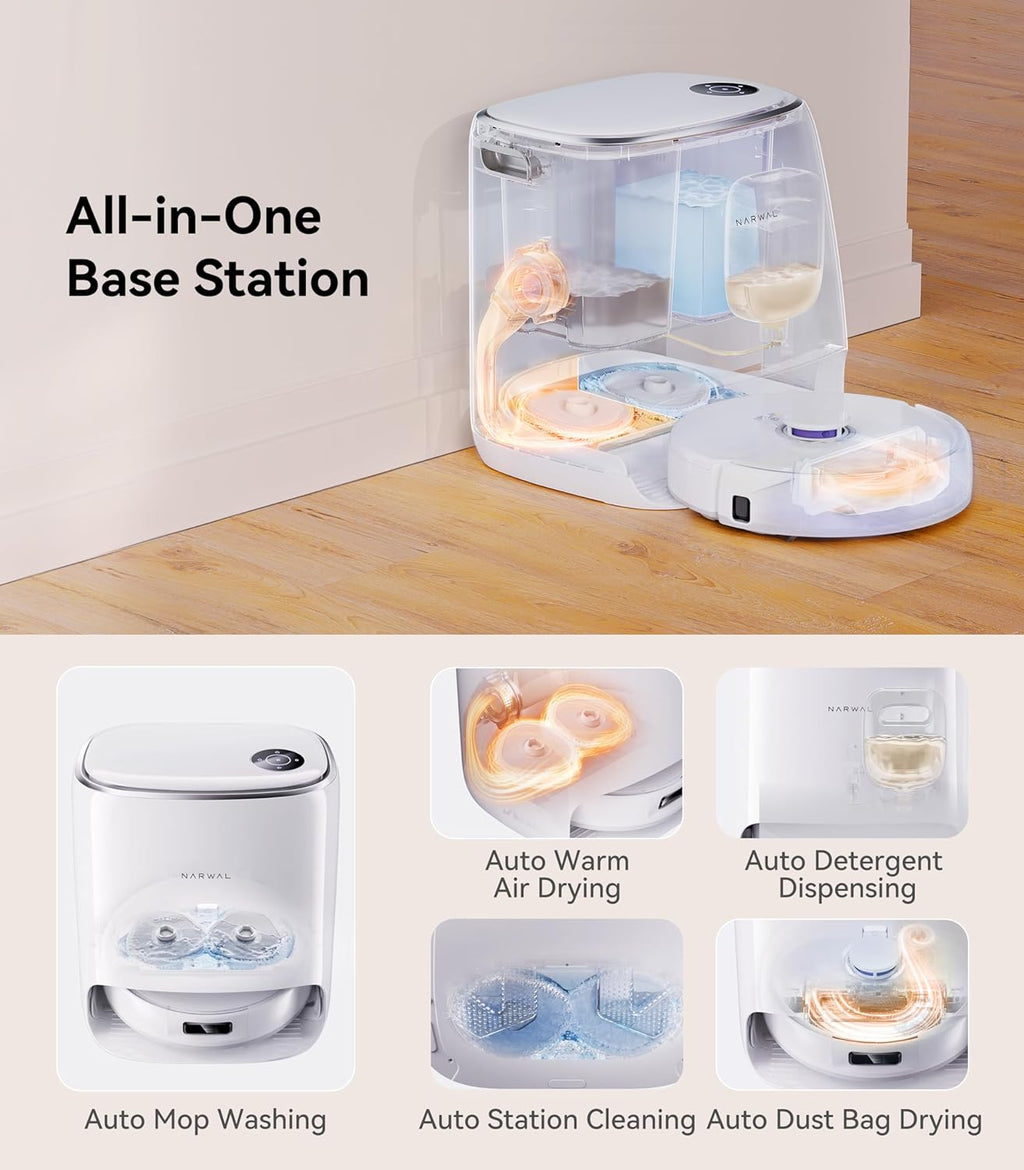 8200 Pa Robot Vacuum and Mop Combo with Dust Bags K67746