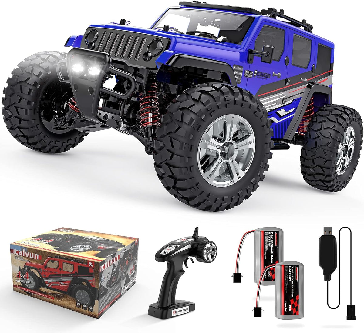 1:14 Scale 4WD RC Car with Two 1500mAh Batteries K484