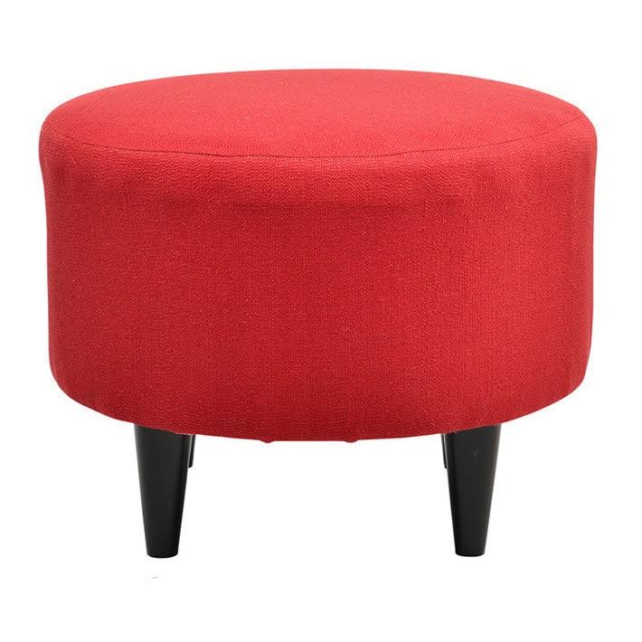 Charcoal Round Ottoman I70189
