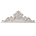 White Wood Floral Carved Wall Sculptures P4797