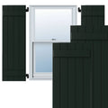 Chrome Composite Board-n-Batten Shutters (Per Pair) M445