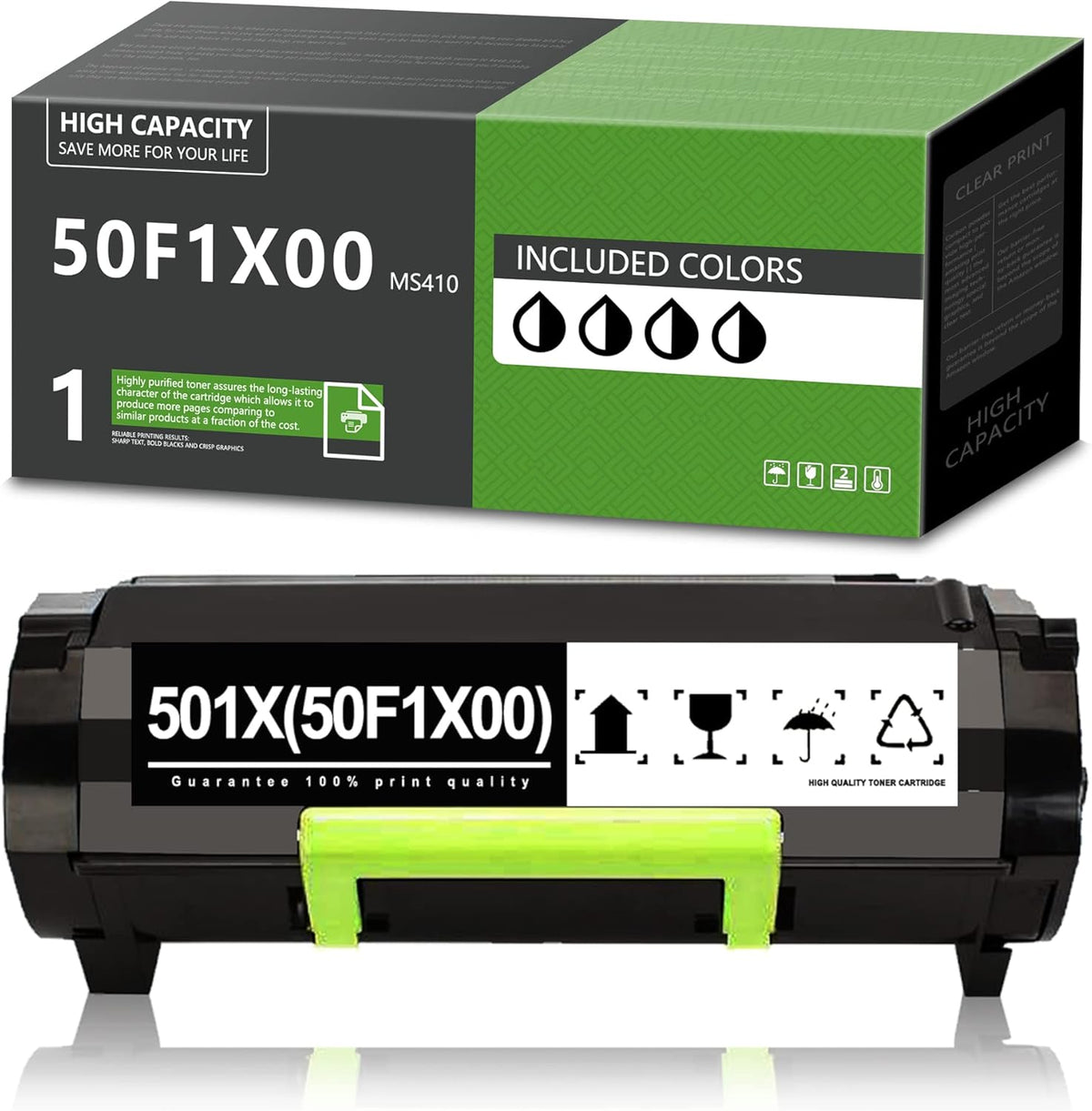 50F1X00 501X Black Toner Cartridge Q813