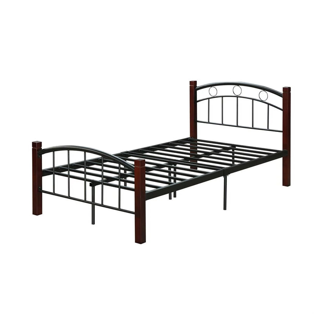 Twin Metal Bed with Headboard and Footboard D996035