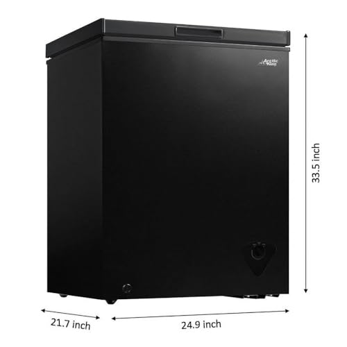 5.0 Cu.ft Chest Freezer with Removable Basket, Black A68130