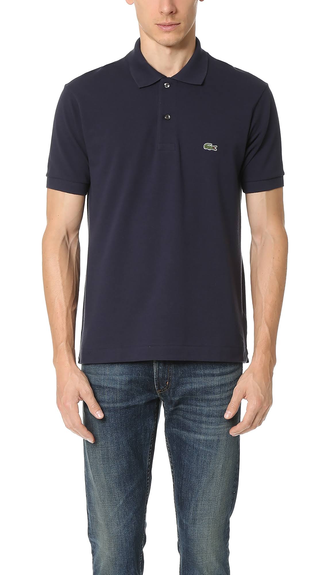 Short Sleeve Classic Pique Polo Navy Blue R125870