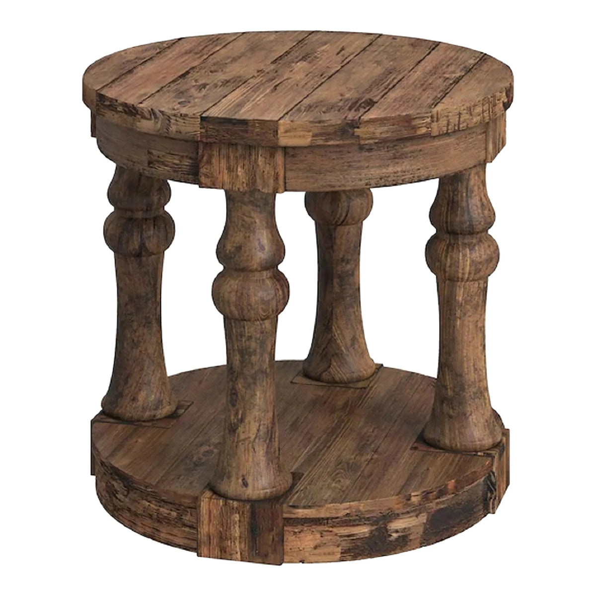 Oak 1-Shelf End Table J860125