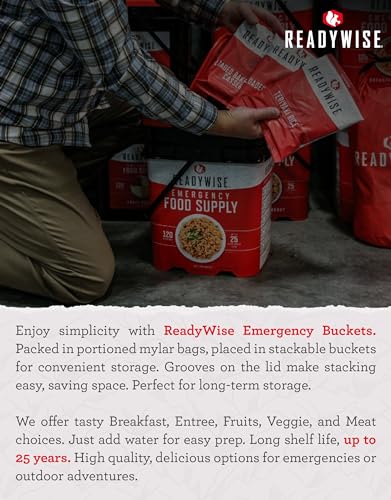 18 Servings Emergency Food Supply with Freeze Dried & Dehydrated Meals B204