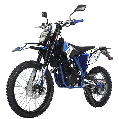 250cc Dirt Bike with 5-Speed Manual Transmission, 21"/18" Wheels, Electric/Kick Start N5603