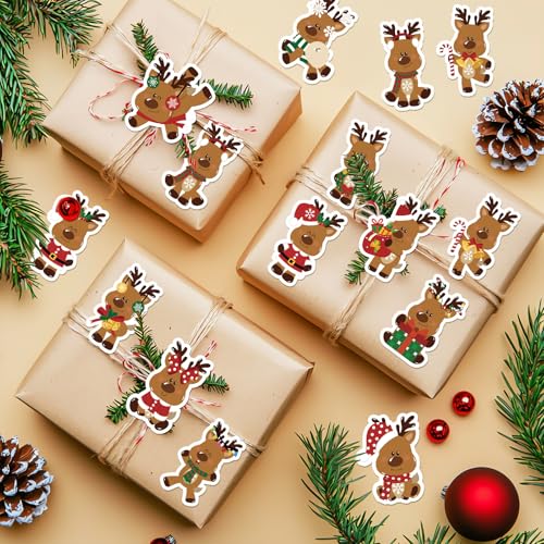 1000Pcs Christmas Self-Adhesive Stickers 12 Design B110