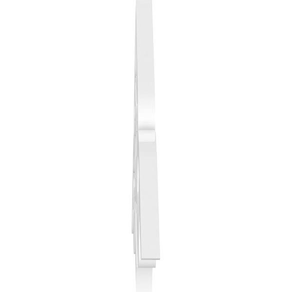 72x22W x 15x22H x 1x22P PVC Gable Pediment V1727