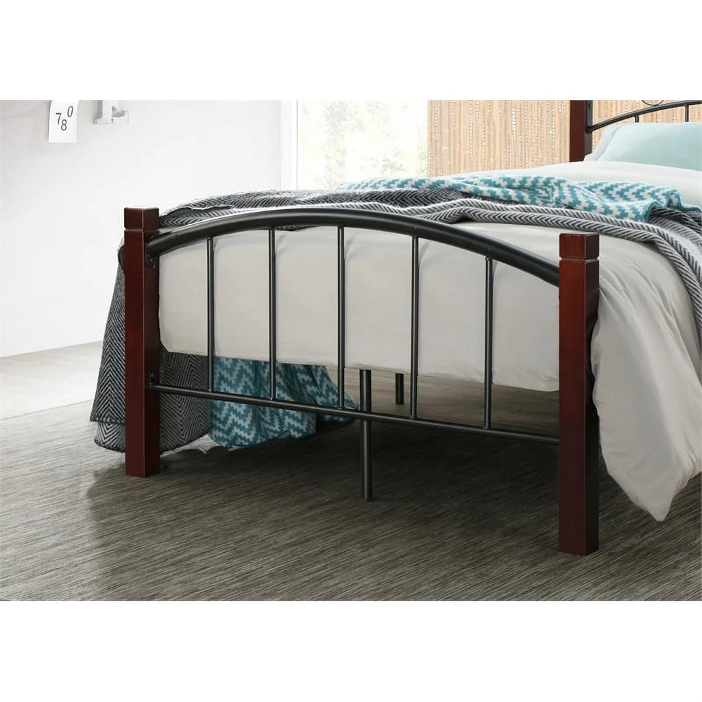 Twin Metal Bed with Headboard and Footboard D996035