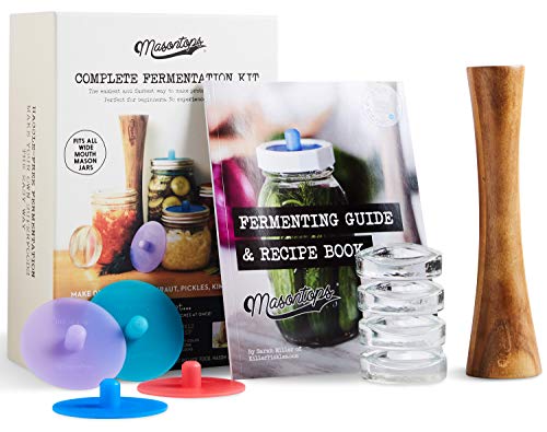 Fermentation Jar Starter Set with Mason Jar, Lids & Weight T567334