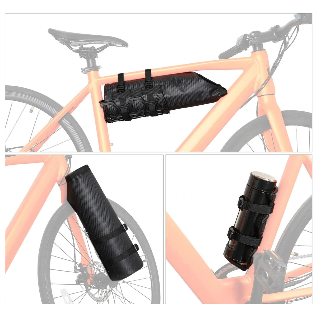 Waterproof Quick Release Bike Front Frame Bag with Mounting Bracket B4588