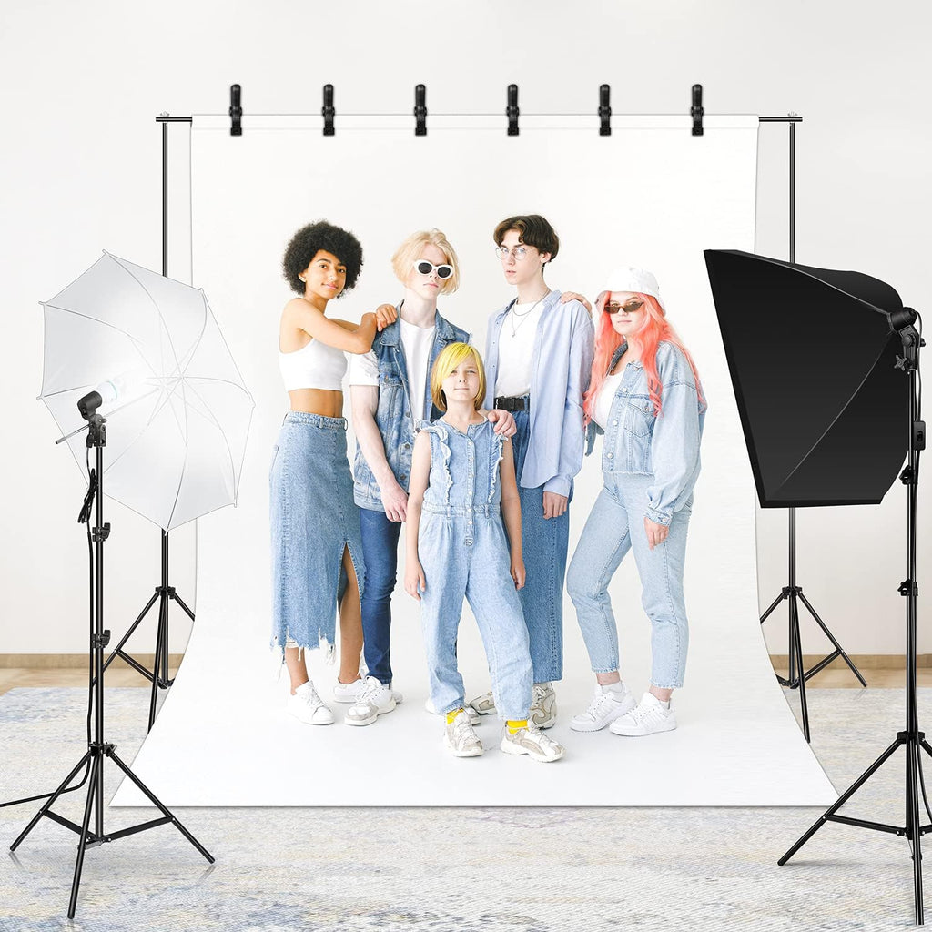 Photographic Umbrella Soft Box Lighting Kit with Cantilever Soft Box, 2m Light Stand, 2-in-1 Reflector V785