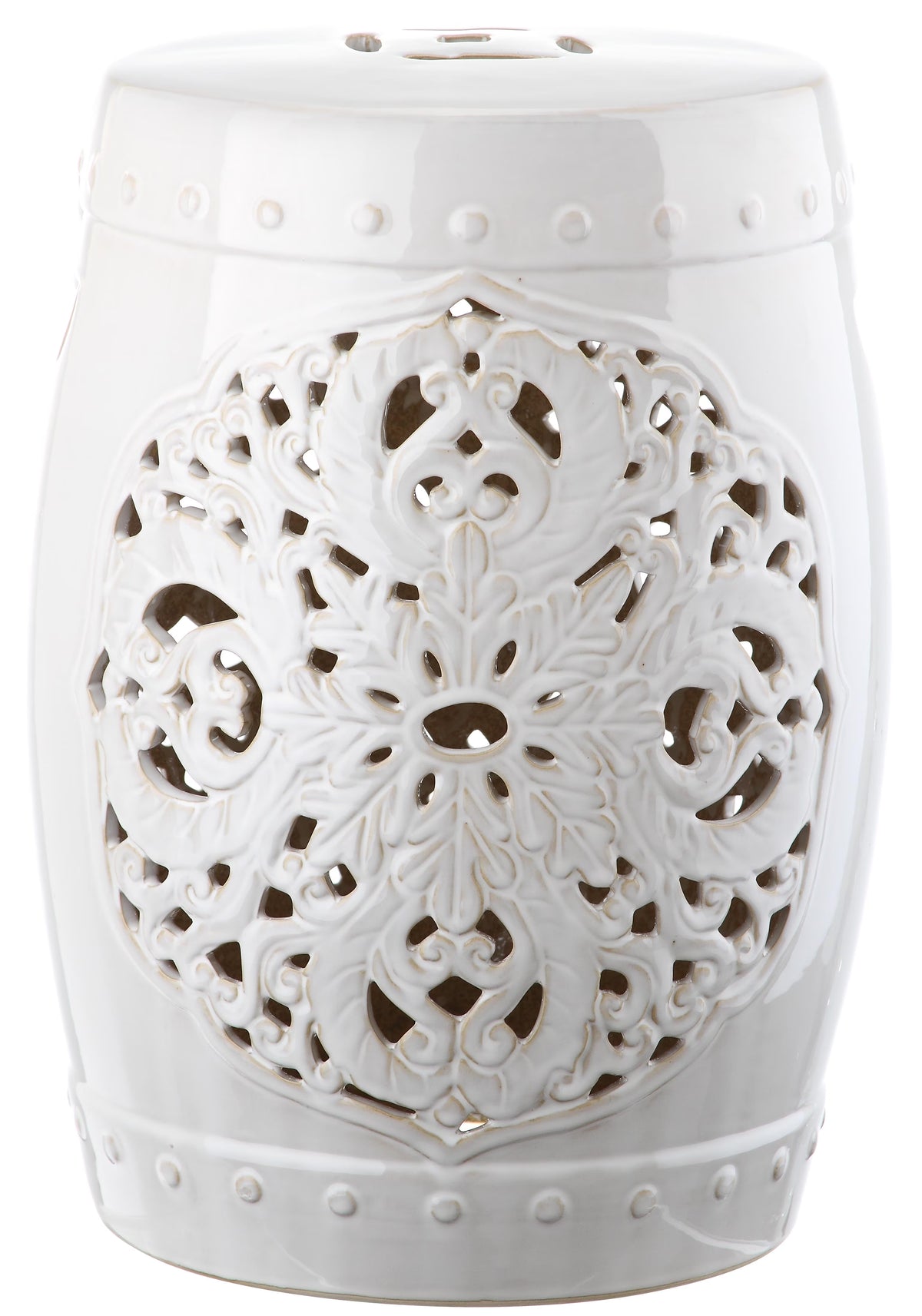 White Patio Stool J499124