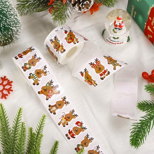 1000Pcs Christmas Self-Adhesive Stickers 12 Design B110