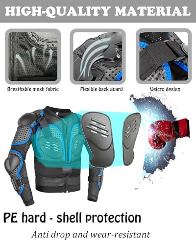 Kids Motorcycle Jacket with Chest Back Elbow Protection P722
