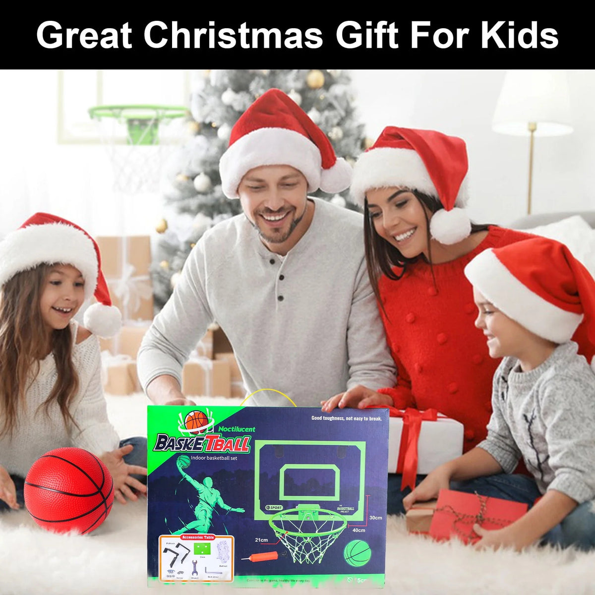 Glow in The Dark Mini Basketball Hoop S4280