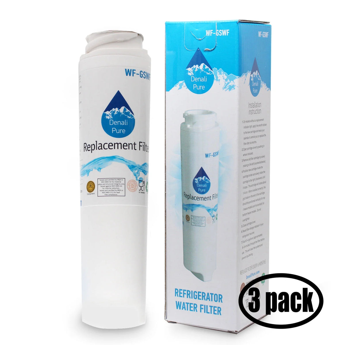 3-Pack Replacement Refrigerator Water Filter C777031