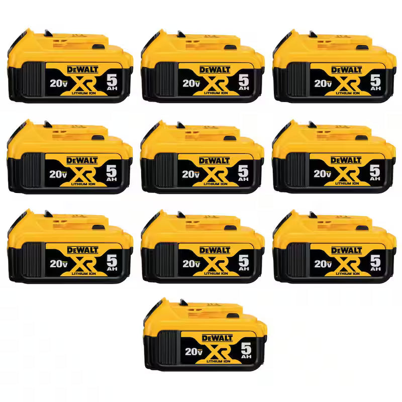 20V MAX XR Lithium-Ion 5.0Ah Battery 10 Pack T51630