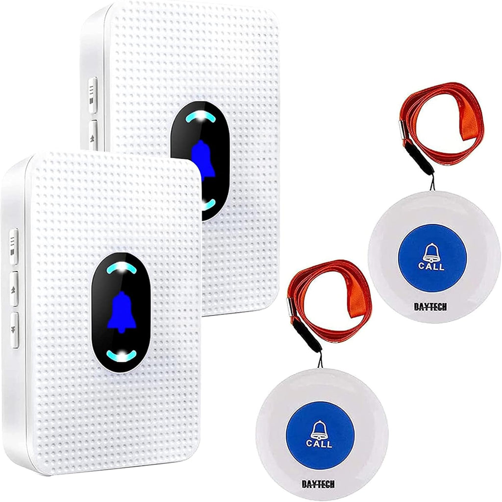 3 Receiver+3 Call Buttons Caregiver Pagers Emergency Call Button Alert System S961