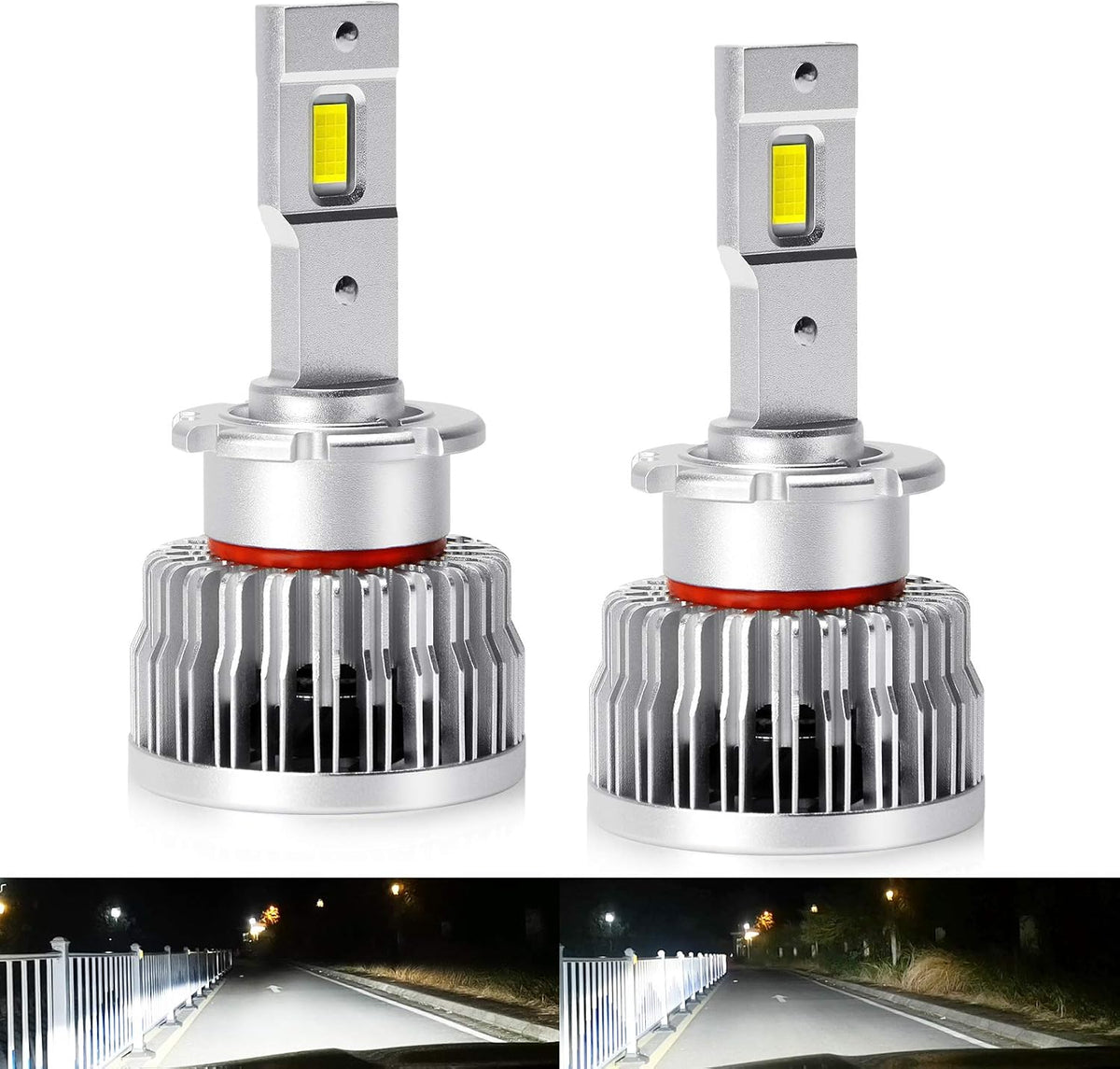 D4S LED Headlight Bulb Conversion Kit, 8600LM 6000K White 35W V79409