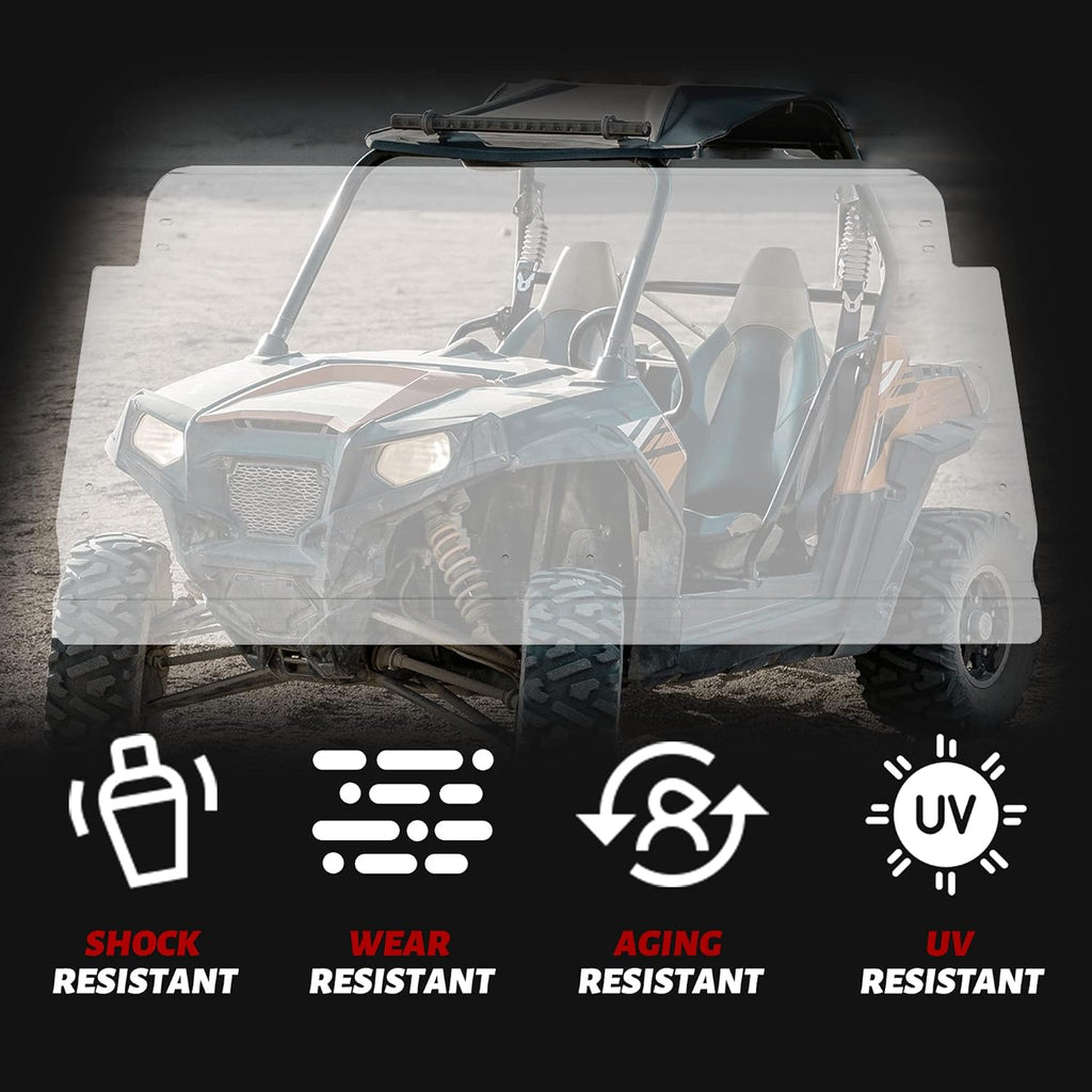 Full Flip Windshield for Polaris Ranger XP 900 & 900 Crew A17479