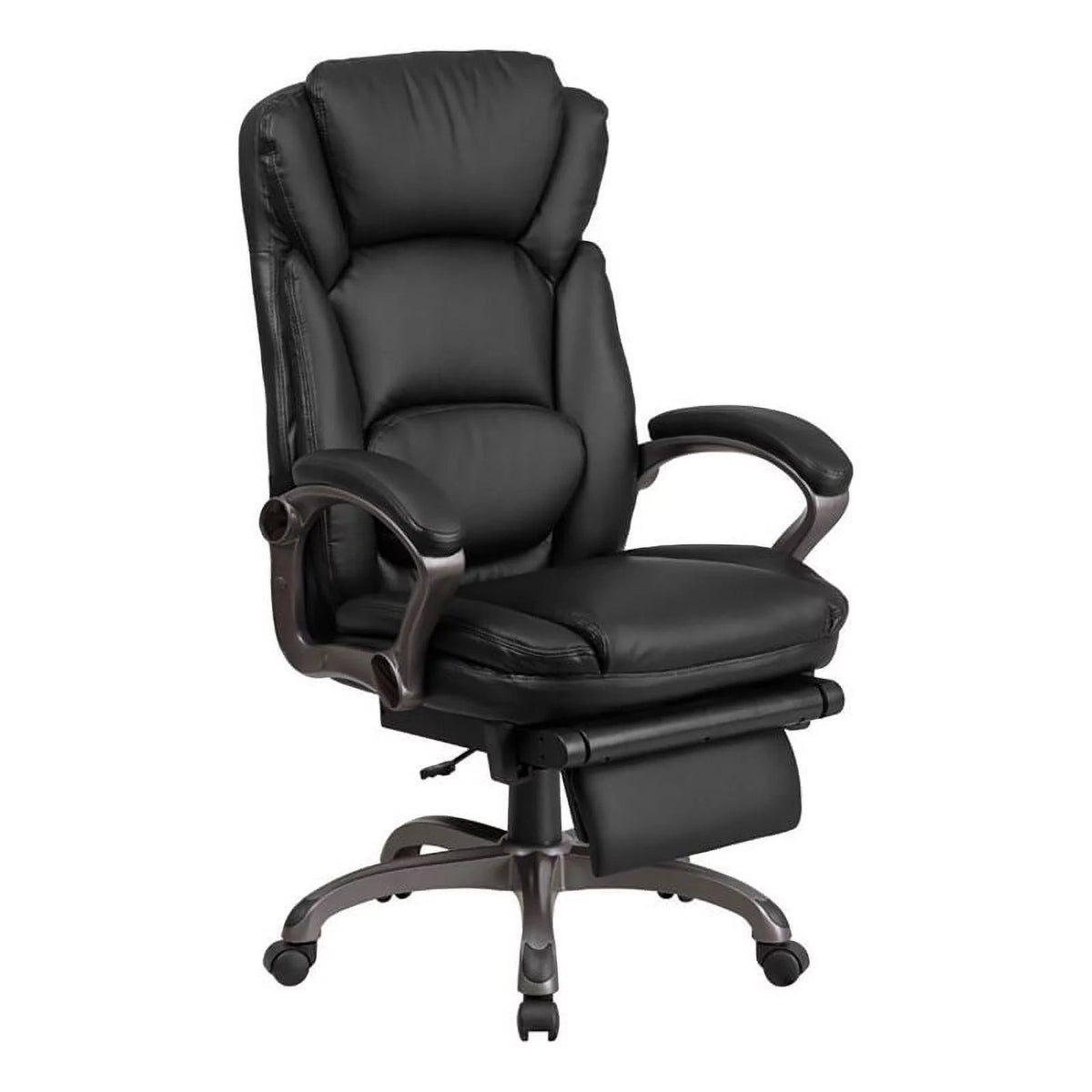 Black Faux Leather Reclining Office Chair A7089