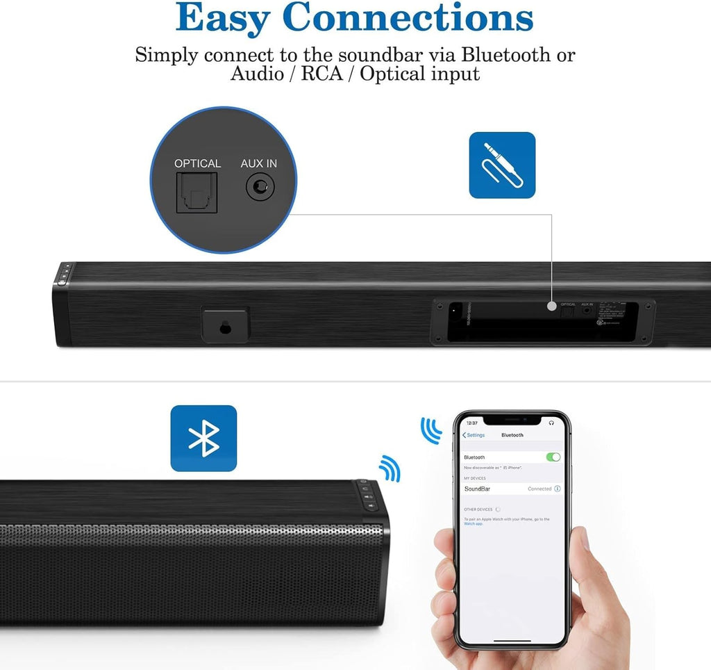 Wired & Wireless Bluetooth 5.0 Soundbar O6599