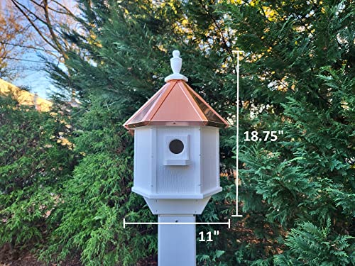 2 Holes Copper Roof Birdhouse With Individual Perches C8232