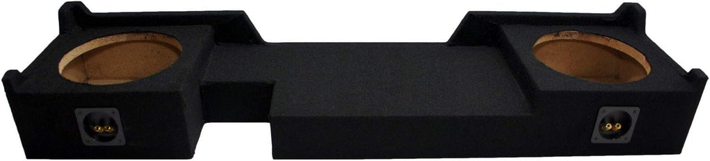 Compatible with Ford F150 Extended Super Cab Truck 2004-2008 Dual 10 Subwoofer Sub Box Speaker Enclosure S571