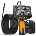 Triple Lens Endoscope Camera with Light, 16.5ft Flexible Waterproof Borescope I637