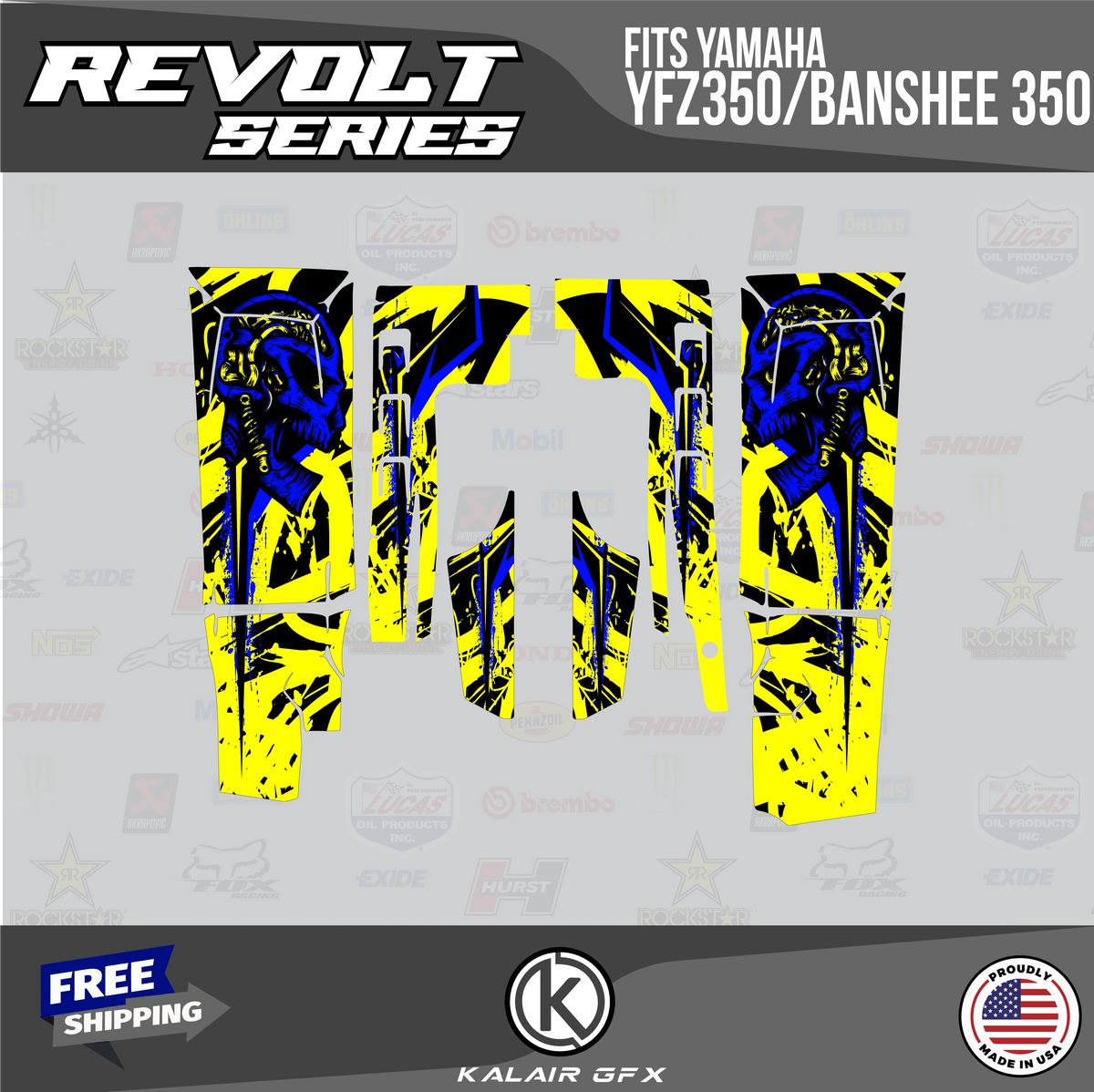 GFX Graphics Kit for Yamaha ATV BANSHEE 350 J808