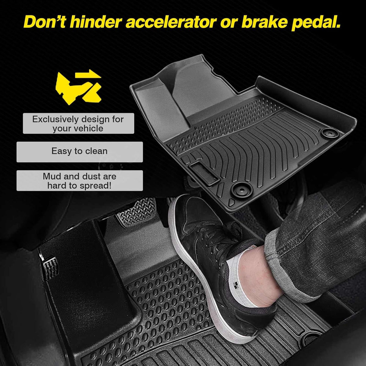 All Weather Floor Liners 1st and 2nd Row Mat Liner Set E184