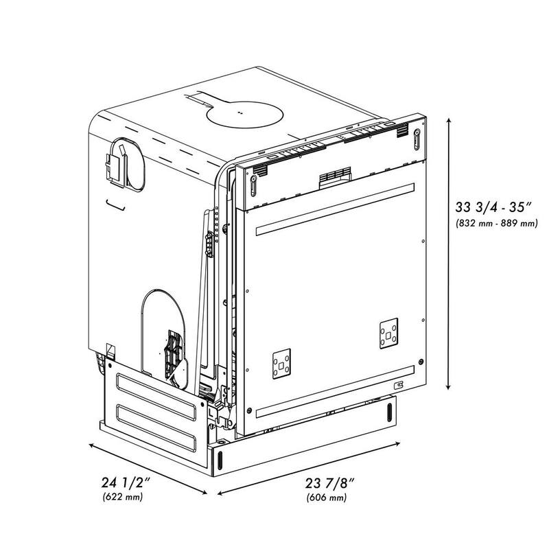 24 in. Panel Ready Dishwasher with 3rd Rack P28748