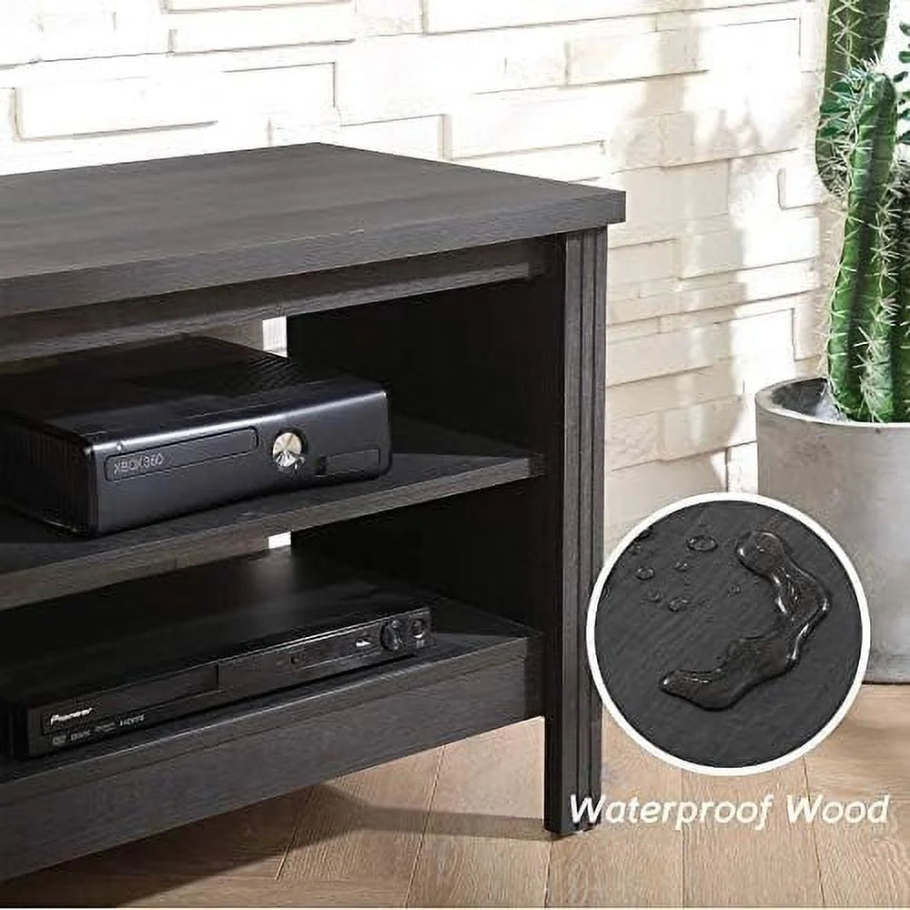 Brown Farmhouse TV Stand with 6 Cubby T6520