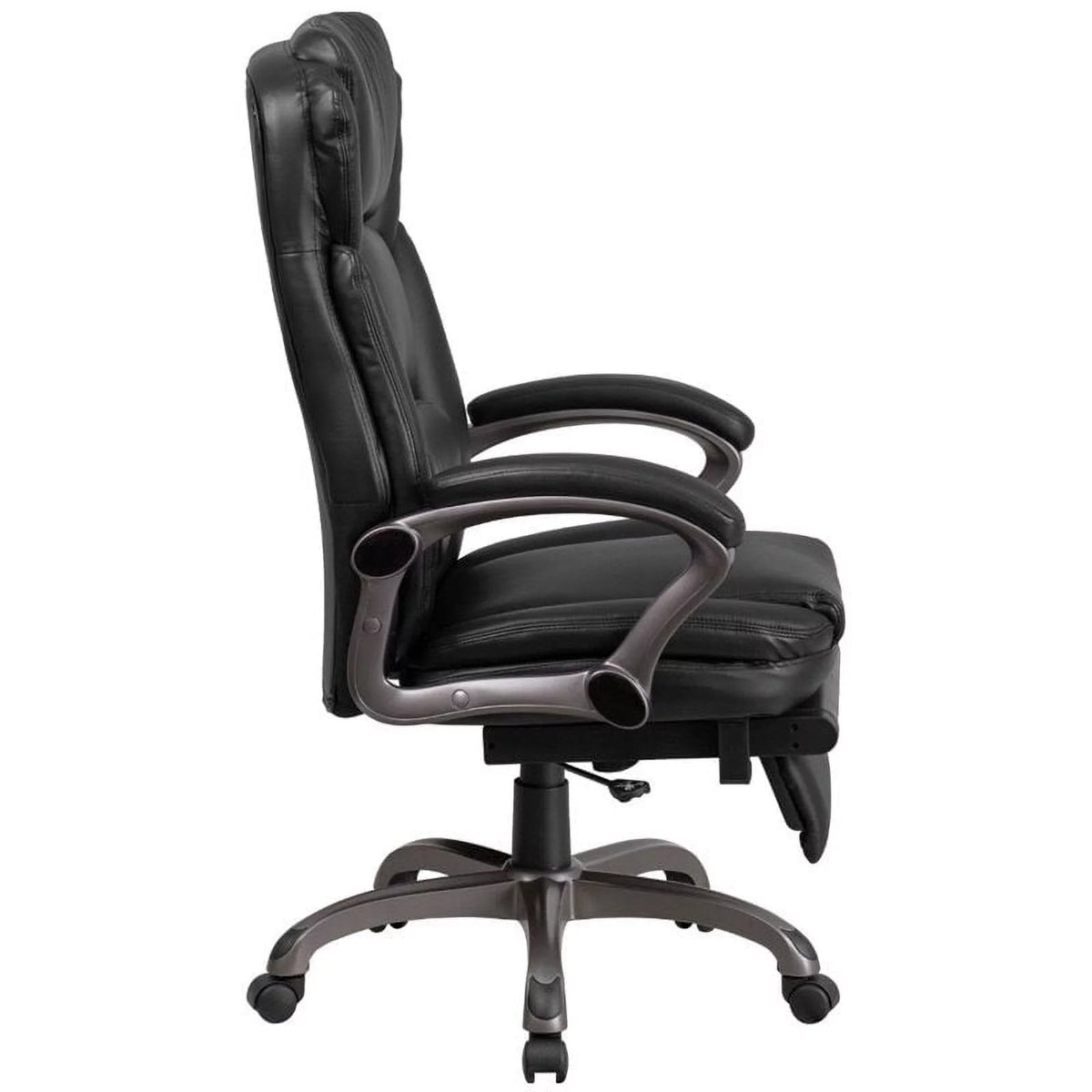 Black Faux Leather Reclining Office Chair A7089