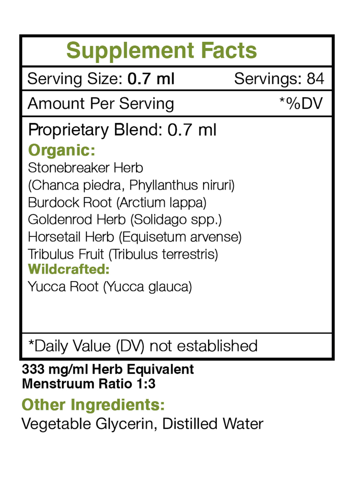 Stone Breaker Blend Alcohol-FREE Extract Tincture 2 oz F261758