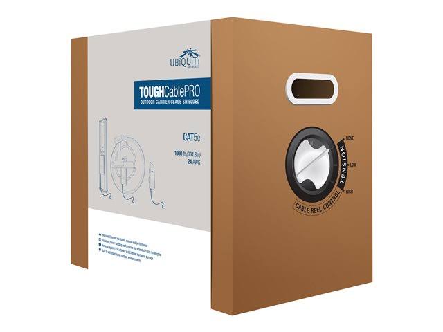 CAT 5e Double Shielded Bulk Cable 1000 ft Black P2620